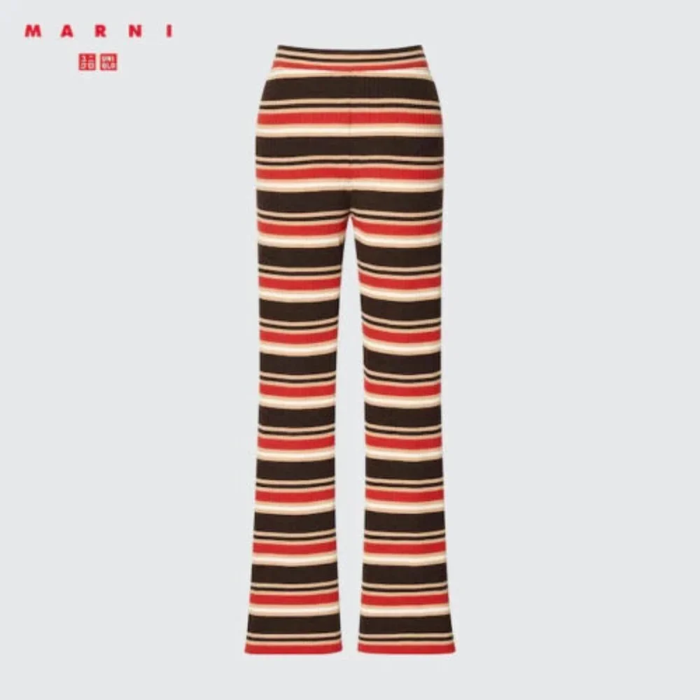 UNIQLO Merino Blend Semi Flare Knitted Pants (MARNI) XS new with tag - Picture 1 of 8